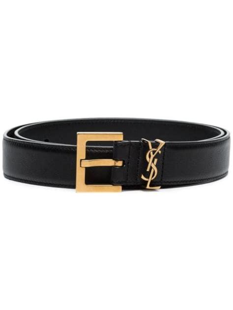 black leather ysl belt|ysl belt on person.